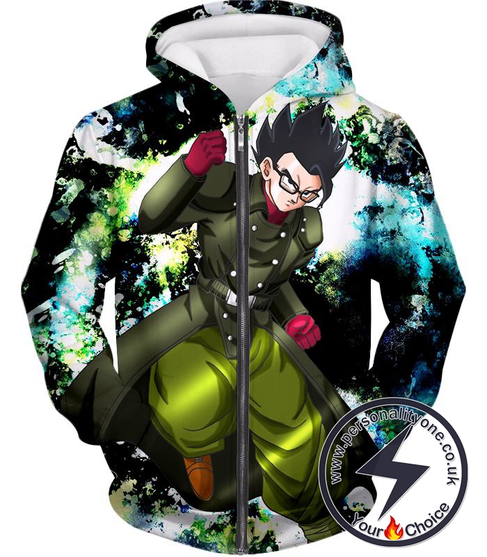 Dragon Ball Super Favourite Hero Gohan Cool Action Anime Graphic Zip Up Hoodie